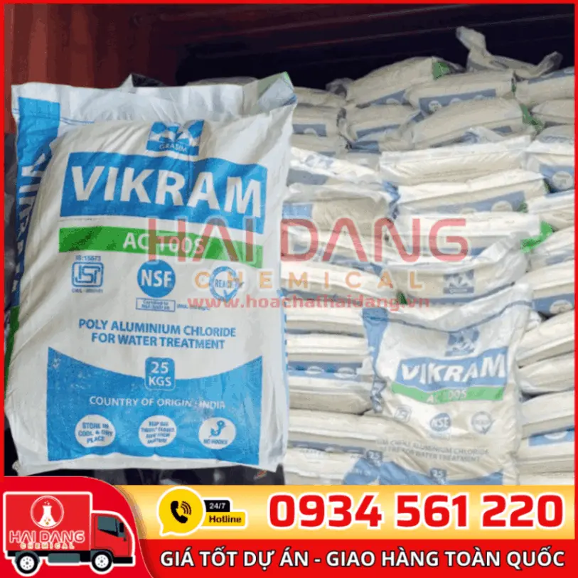 Poly Aluminium Chloride PAC Vikram Ấn Độ 31%