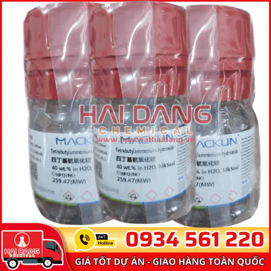 Tetrabutylammonium hydroxide 40 wt.% in H2O 100ml – Macklin