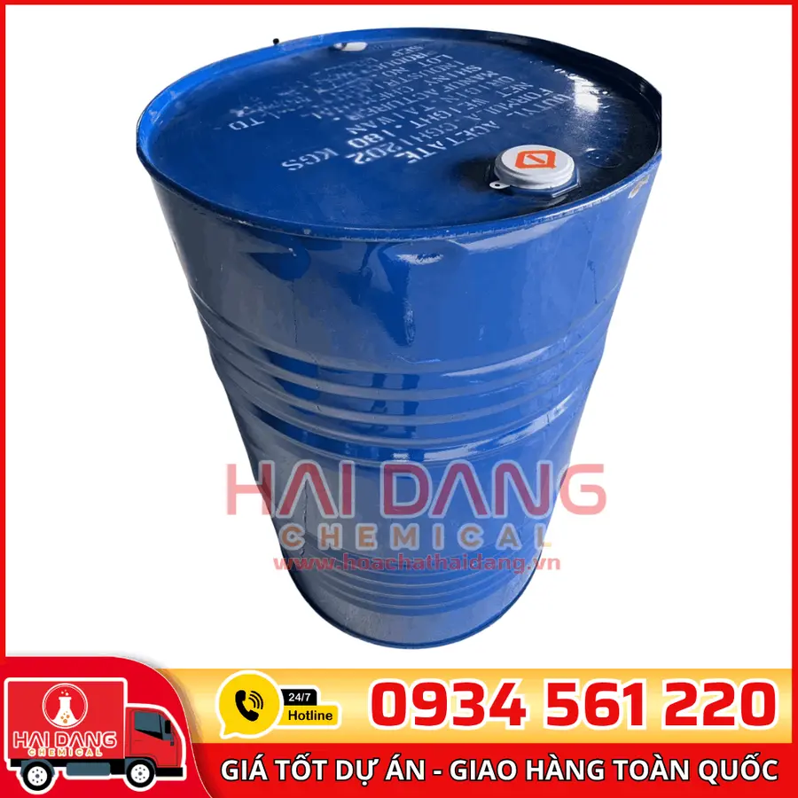 Dung Môi Butyl Acetate Taiwan C₆H₁₂O₂ Phuy 180 Kg