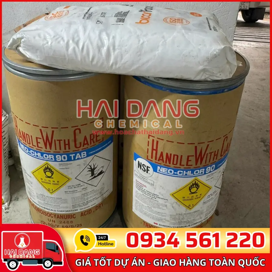 Hóa Chất Chlorine TCCA 90% Shikoku – Diệt Khuẩn Hồ Bơi Giá Tốt