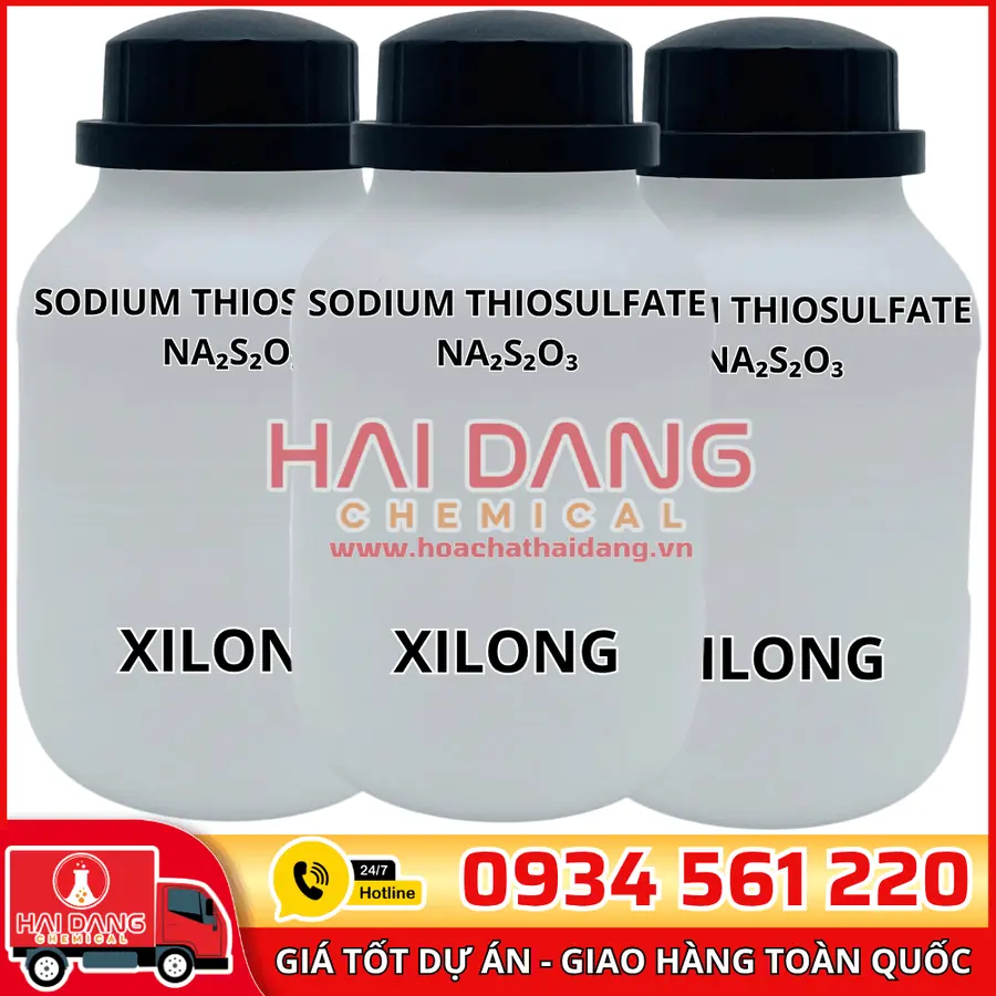Sodium Thiosulfate Na₂S₂O₃, lọ 500g - hãng Xilong