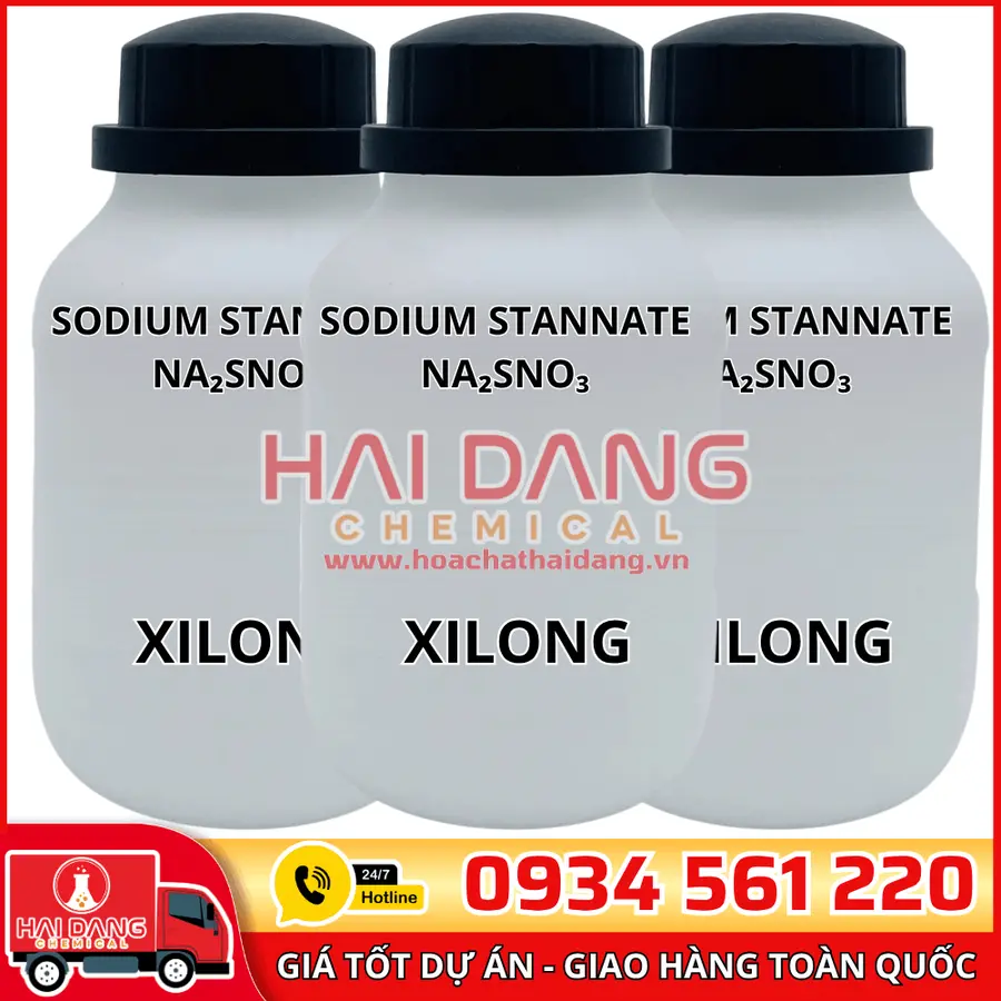 Sodium Stannate Na₂SnO₃, lọ 500g - hãng Xilong