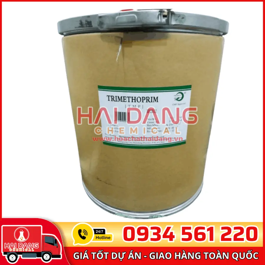 Trimethoprim Ấn Độ 25Kg Thùng – Nguyên Liệu Dược Phẩm