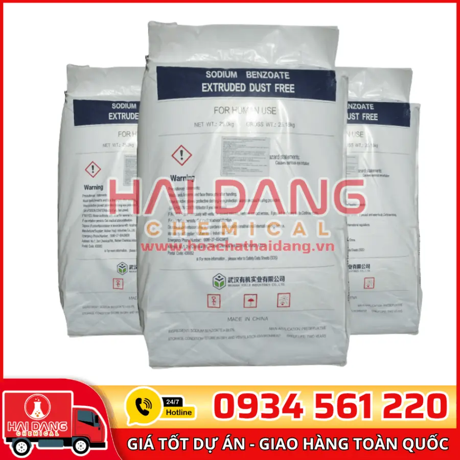 Sodium Benzoate Extruded Dust Free Trung Quốc
