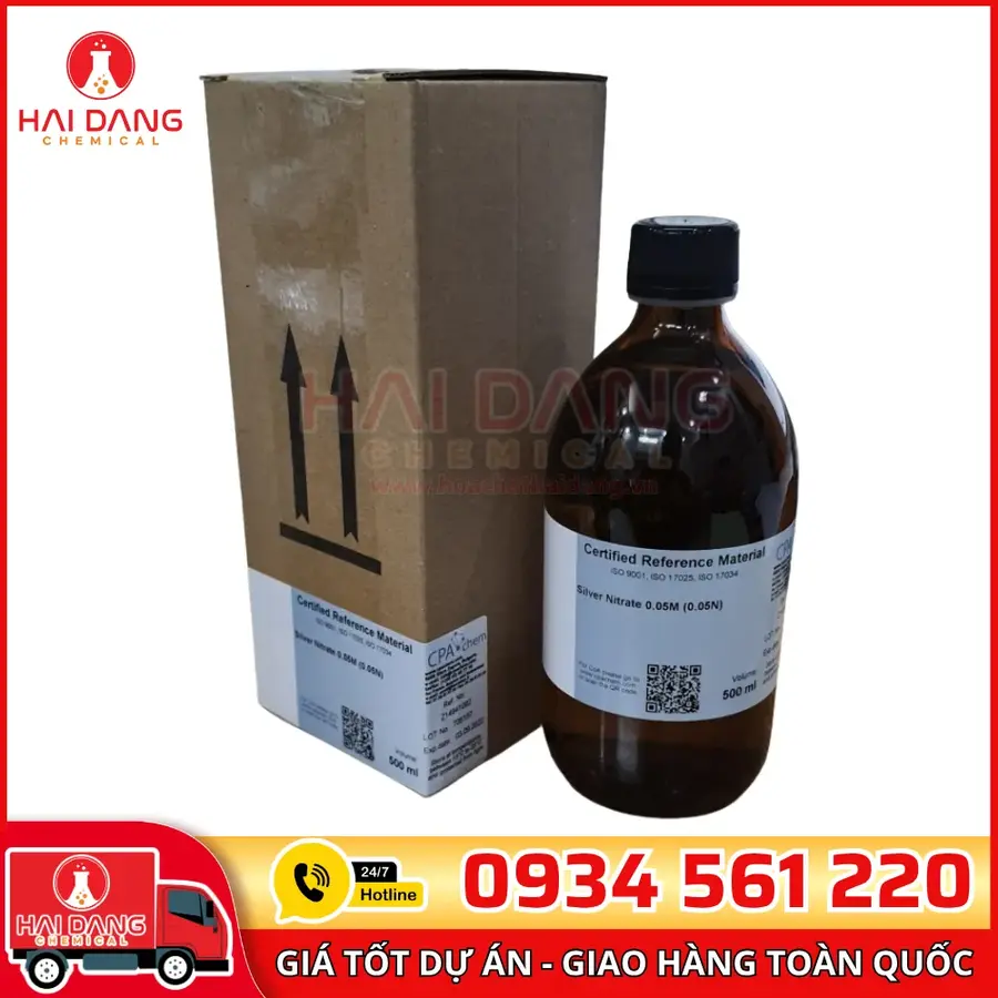Dung Dịch Chuẩn AgNO3 0.05M (0.05N) 500ml CPAchem