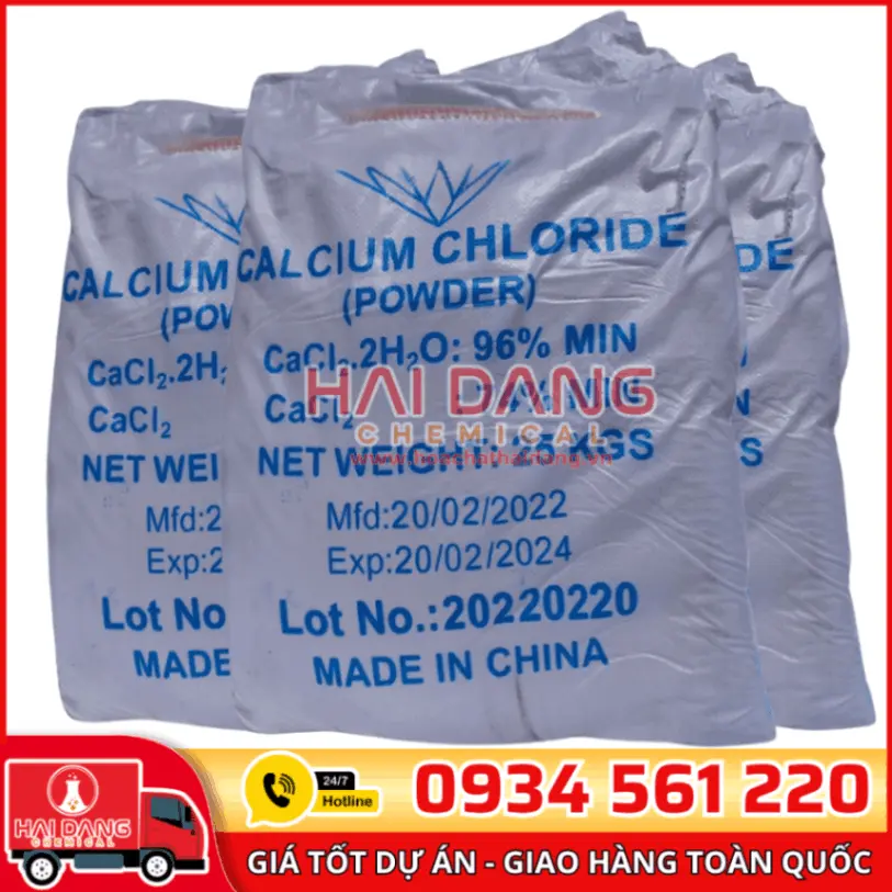 Calcium Chloride CaCl2.2H2O 96% Trung Quốc
