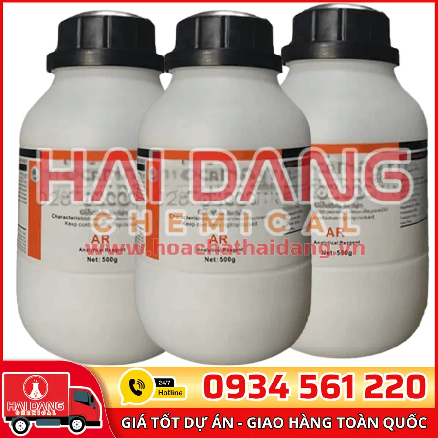 Ammonium Molybdate (NH₄)₆Mo₇O₂₄·4H₂O, lọ 500g - hãng Xilong