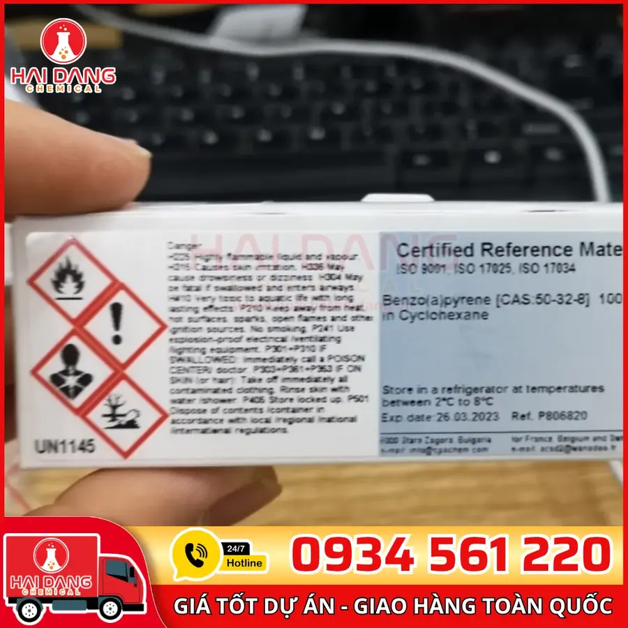 Benzoepyrene 100 µgml 1mL Dung Dịch Chuẩn Phân Tích CPAchem