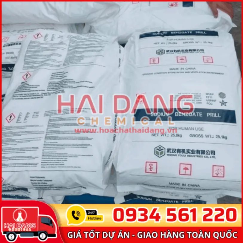 Sodium Benzoate Trung Quốc - Phụ Gia Bảo Quản Cho Bún, Mì, Phở