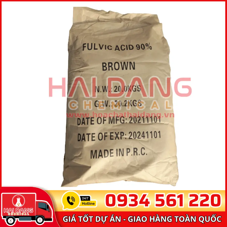 Acid Fulvic 90% Trung Quốc