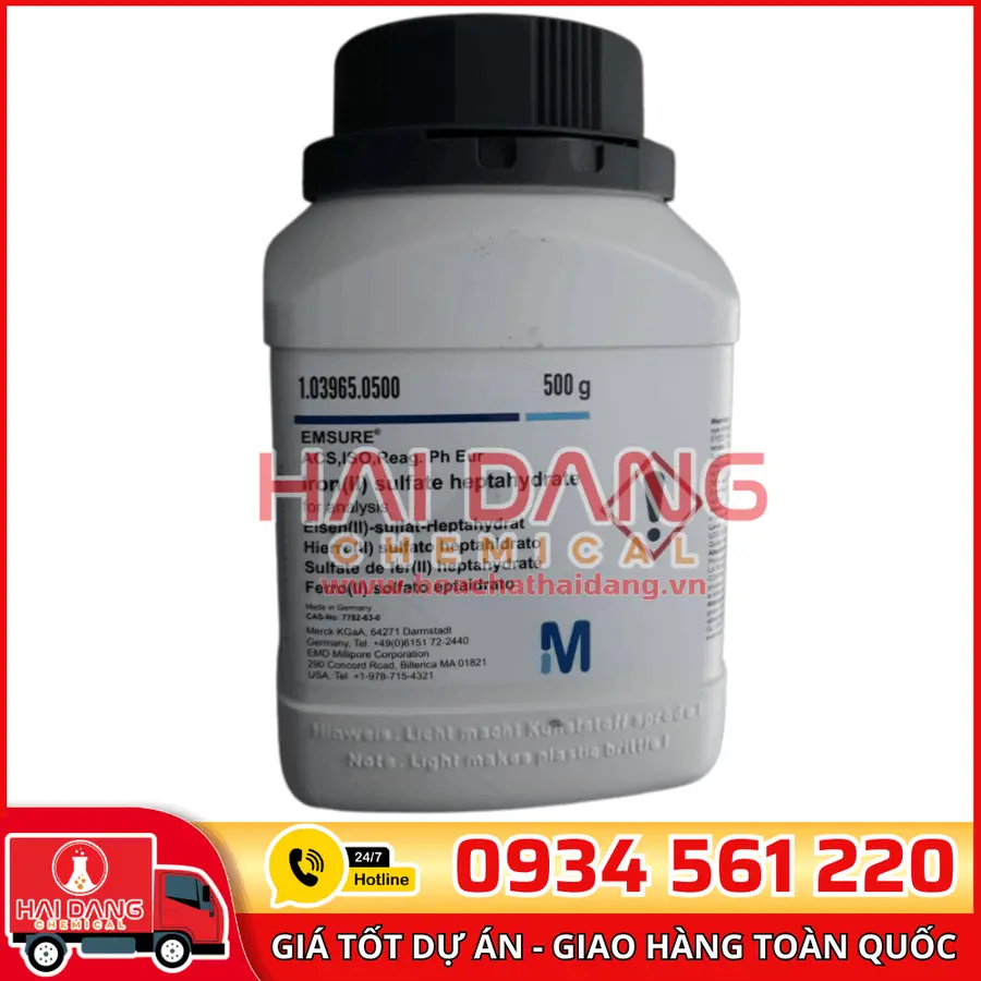 Iron(II) Sulfate Heptahydrate lọ 500g - Merck