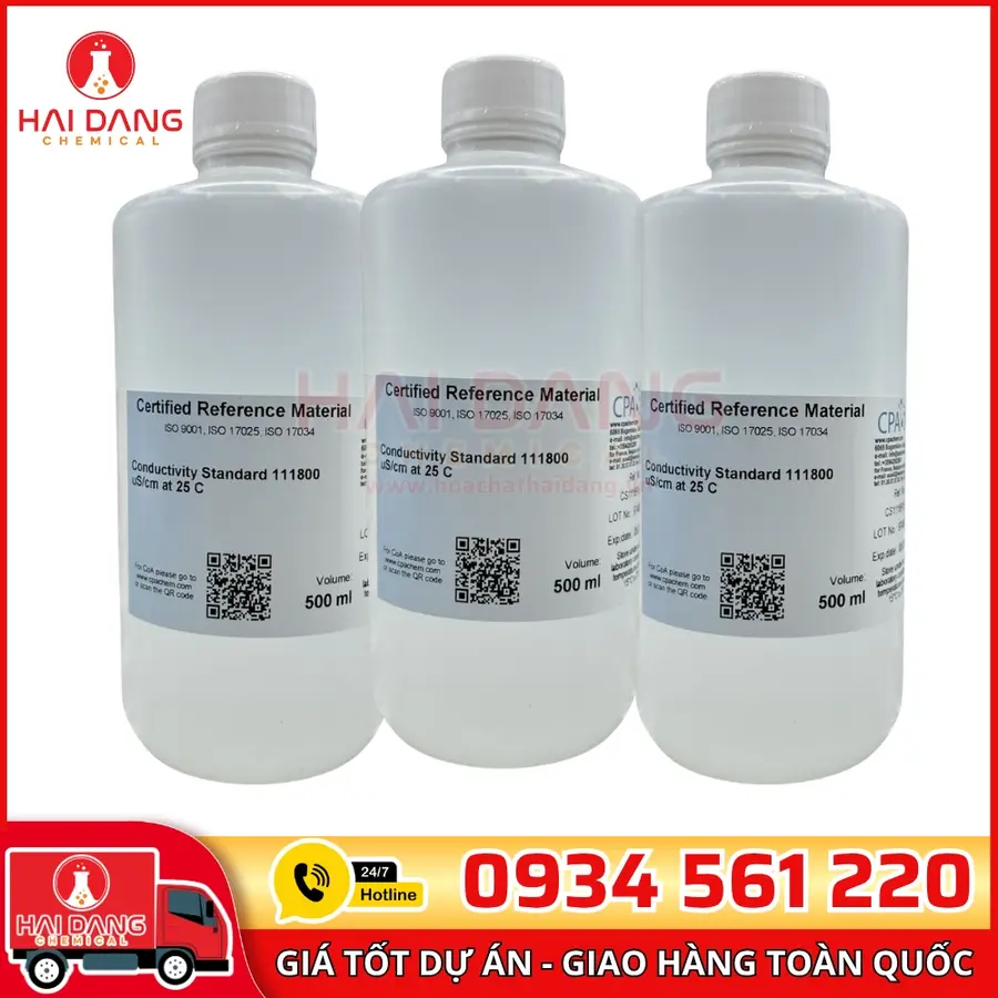 Dung Dịch Chuẩn Độ Dẫn 111800 µS/cm 500mL – CPAchem