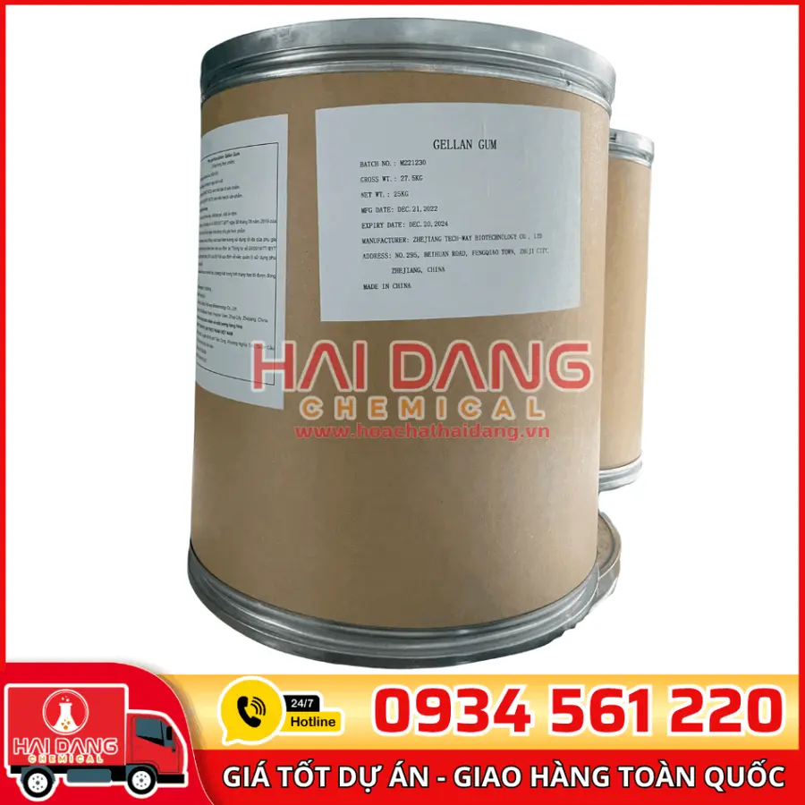 Gellan Gum Trung Quốc Thùng 25kg