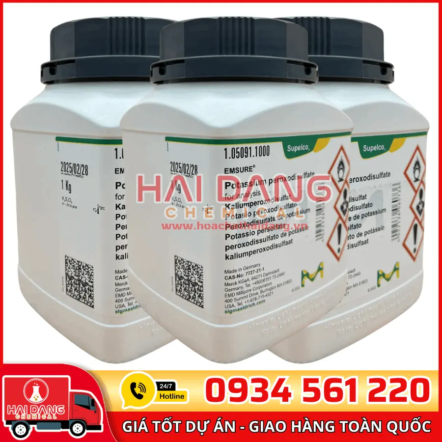 Potassium peroxodisulfate lọ 1kg - Merck
