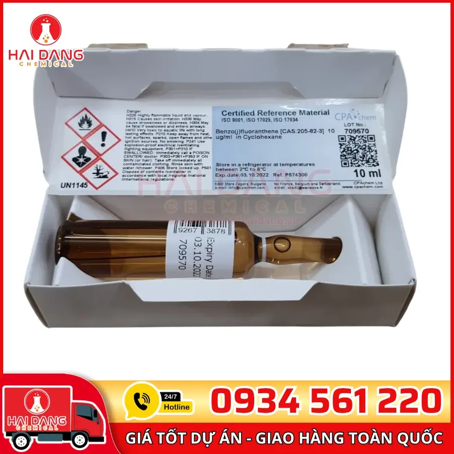 Benzojfluoranthene 10 µgml 10mL Chuẩn Phân Tích GC CPAchem