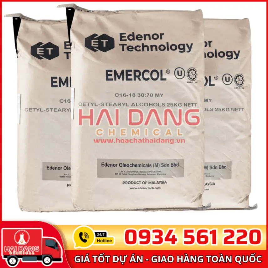 Cetyl Alcohol Malaysia – Nguyên Liệu Nhũ Hóa Dược Phẩm 25Kg