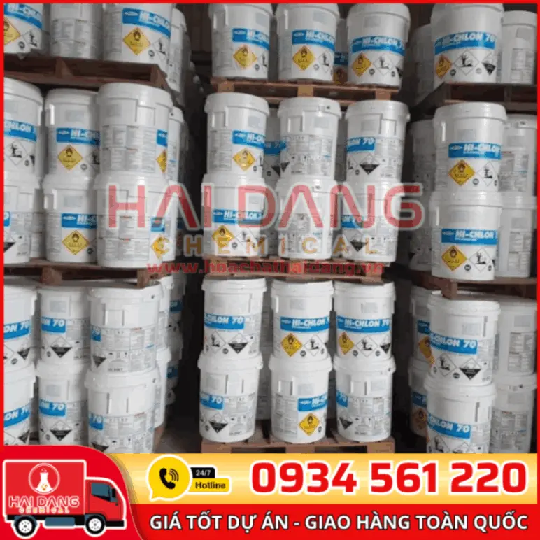 Chlorine Nippon Calcium Hypochlorite Ca(ClO)₂ Nhật Bản 70%
