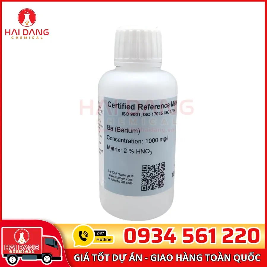 Dung Dịch Chuẩn Barium Ba 1 g/L Cho AAS – CPAchem