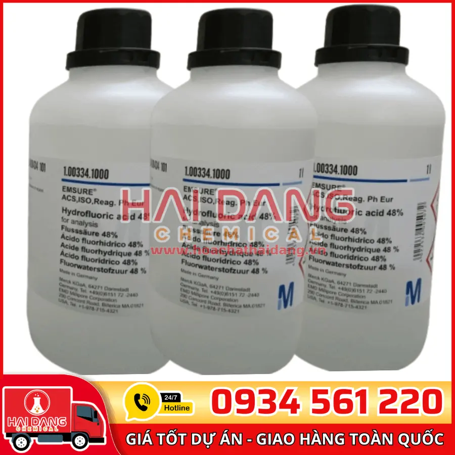 Hydrofluoric acid 48% lọ 1L – Merck