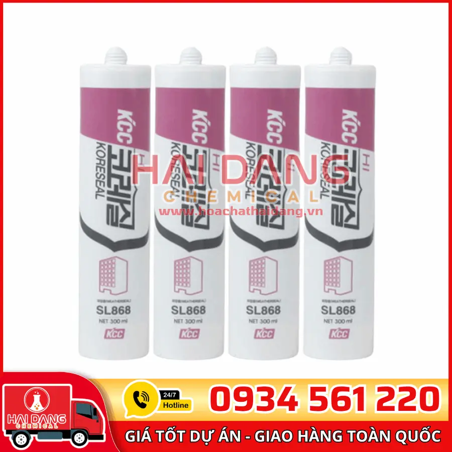 KCC SL Series – Keo Silicone Ngoài Trời Chống Thấm, Siêu Bám Dính