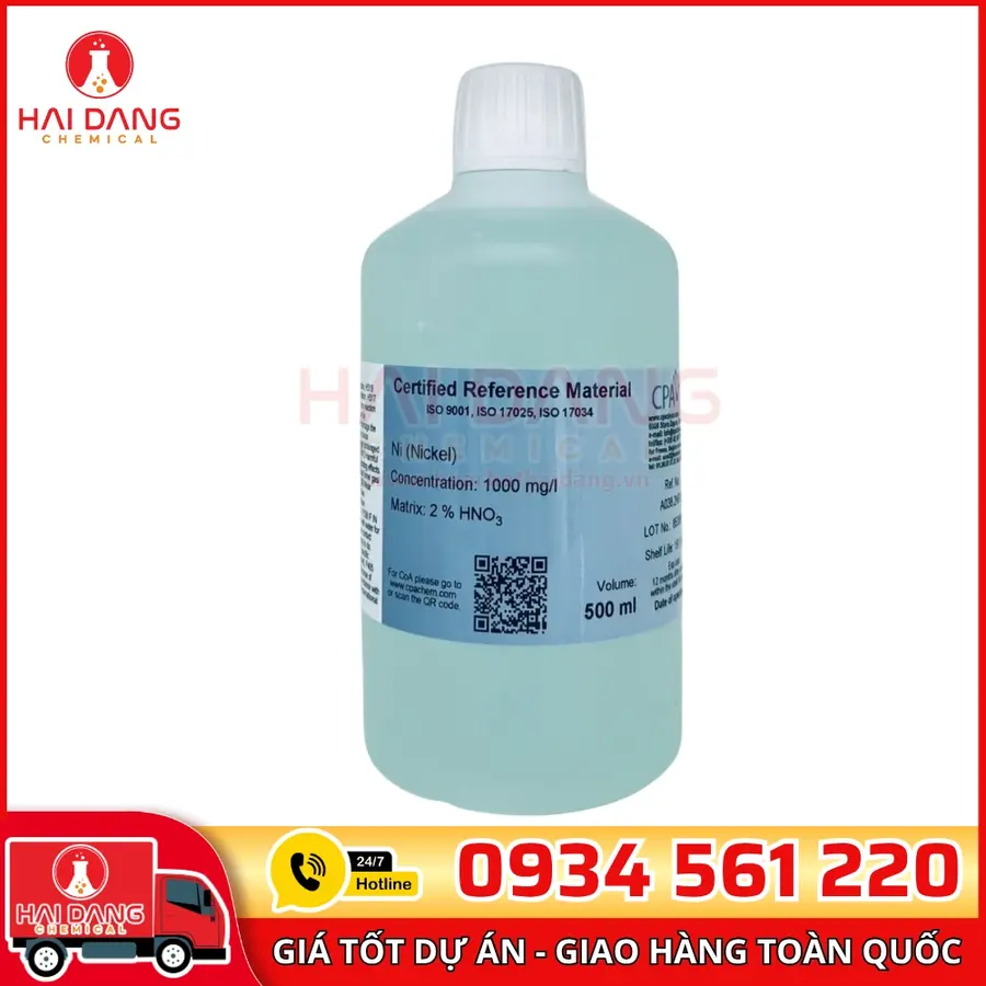 Dung Dịch Chuẩn Nickel (Ni) 1g/L Cho AAS CPAchem