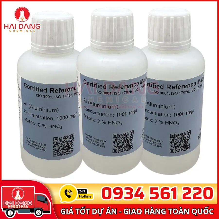 Dung Dịch Chuẩn Aluminium Al 1 g/L Cho AAS – CPAchem