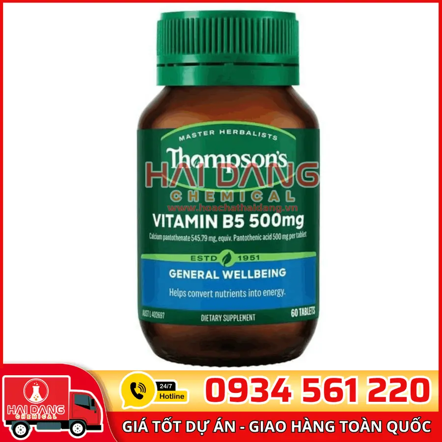 Vitamin B5 Calcium Pantothenate Anh – Dược Phẩm Chất Lượng