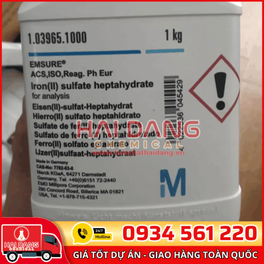 Iron(II) sulfate heptahydrate lọ 1kg - Merck