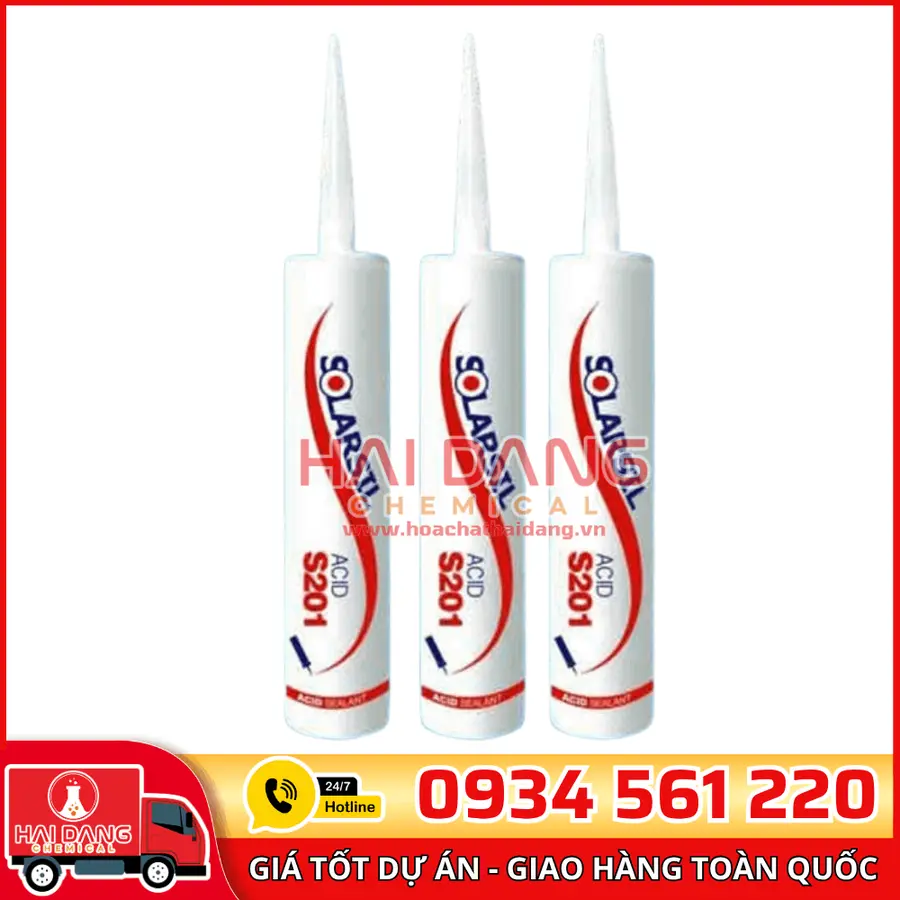 Keo Silicone Solarsil S201 – Dán Kính, Trám Khe Nội Ngoại Thất