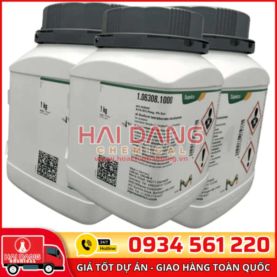 Sodium Tetraborate Decahydrate for Analysis lọ 1kg - Merck