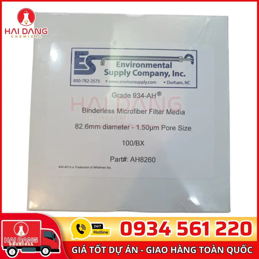 Giấy Lọc Sợi Thủy Tinh 934-AH, 82.6cm, Mã AH8260 – Hãng ESC – Dùng Cho EPA Method 5
