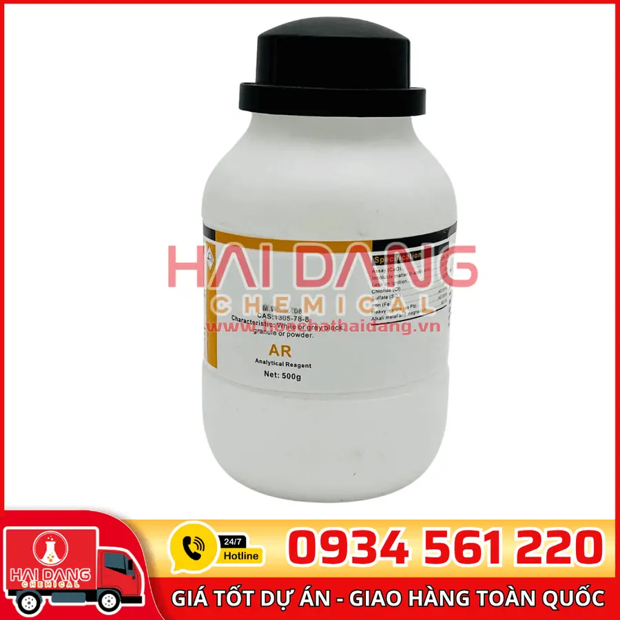 Calcium Metal Ca, lọ 500g - hãng Xilong