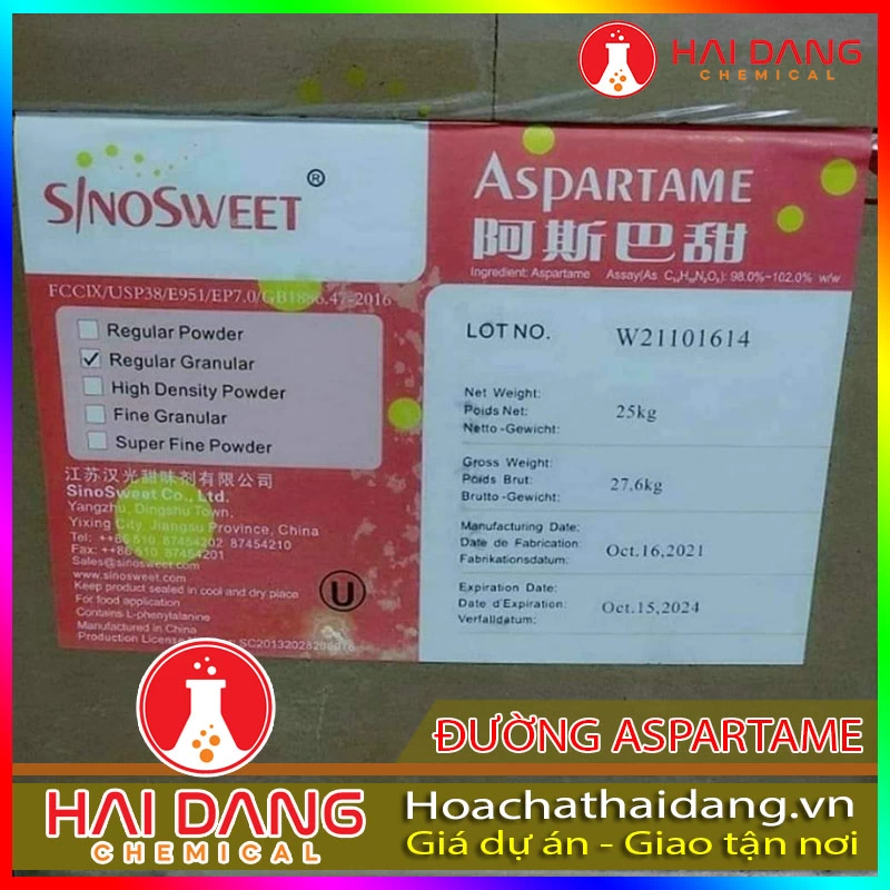 Phụ Gia Làm Nước Mắm Chất Tạo Ngọt Đường Aspartame