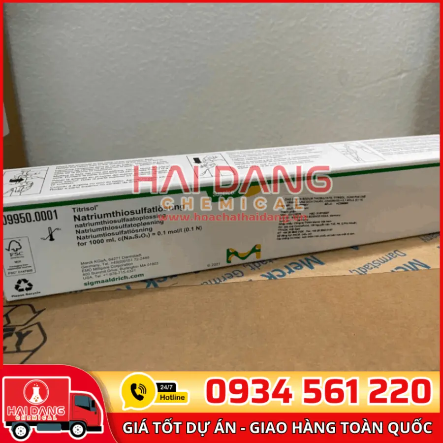 Ống chuẩn Na₂S₂O₃ 0.1N – Merck