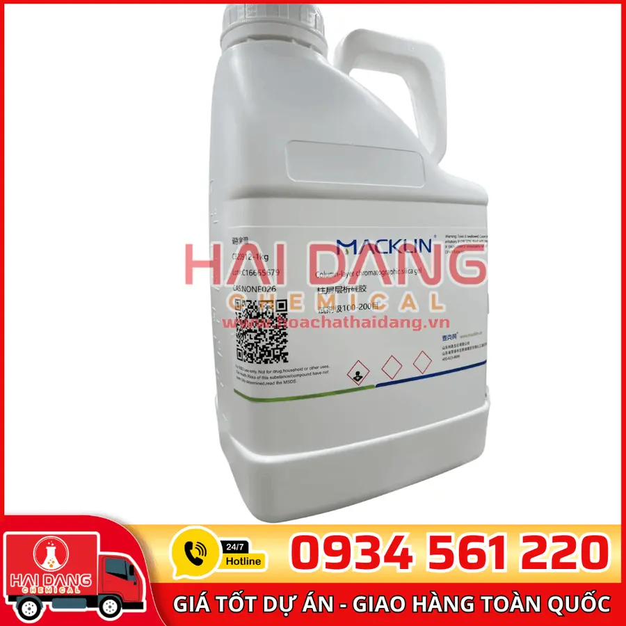 Column-layer chromatographic silica gel - Silica gel sắc ký 100-200 mesh 1kg – Macklin 