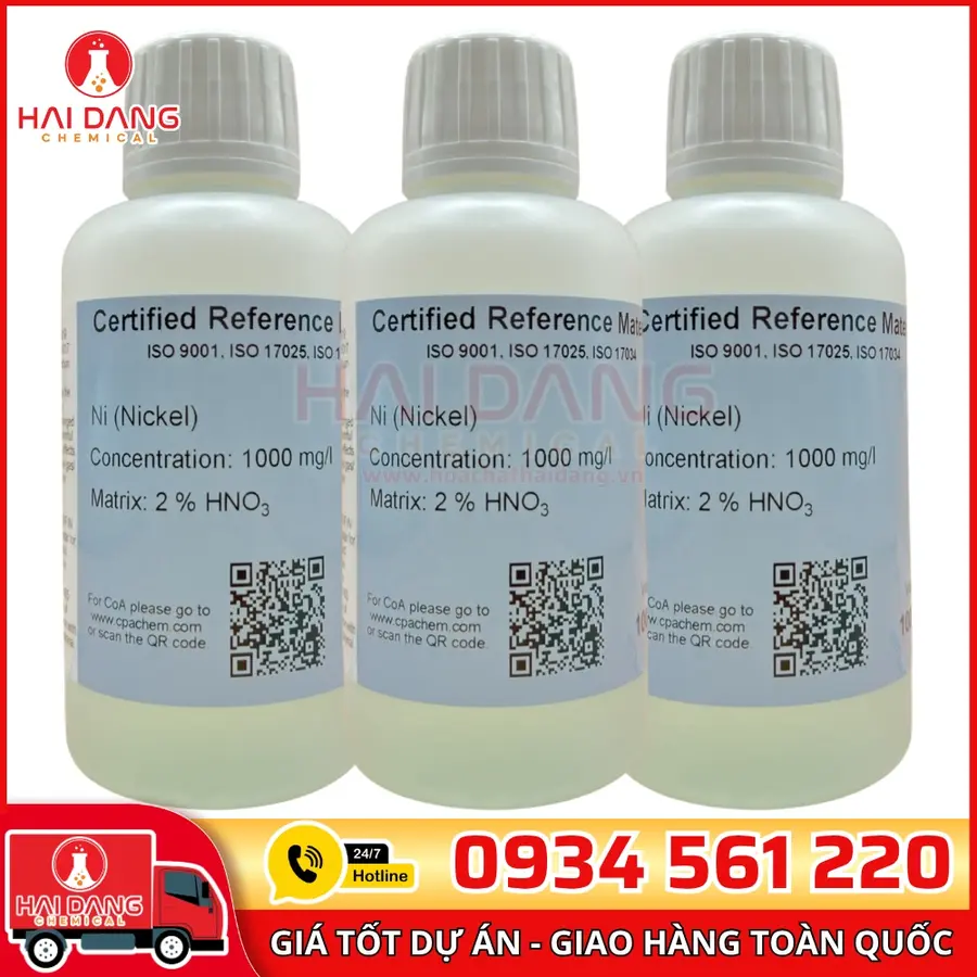 Dung Dịch Chuẩn Nickel (Ni) 1g/L Cho AAS 100mL CPAchem