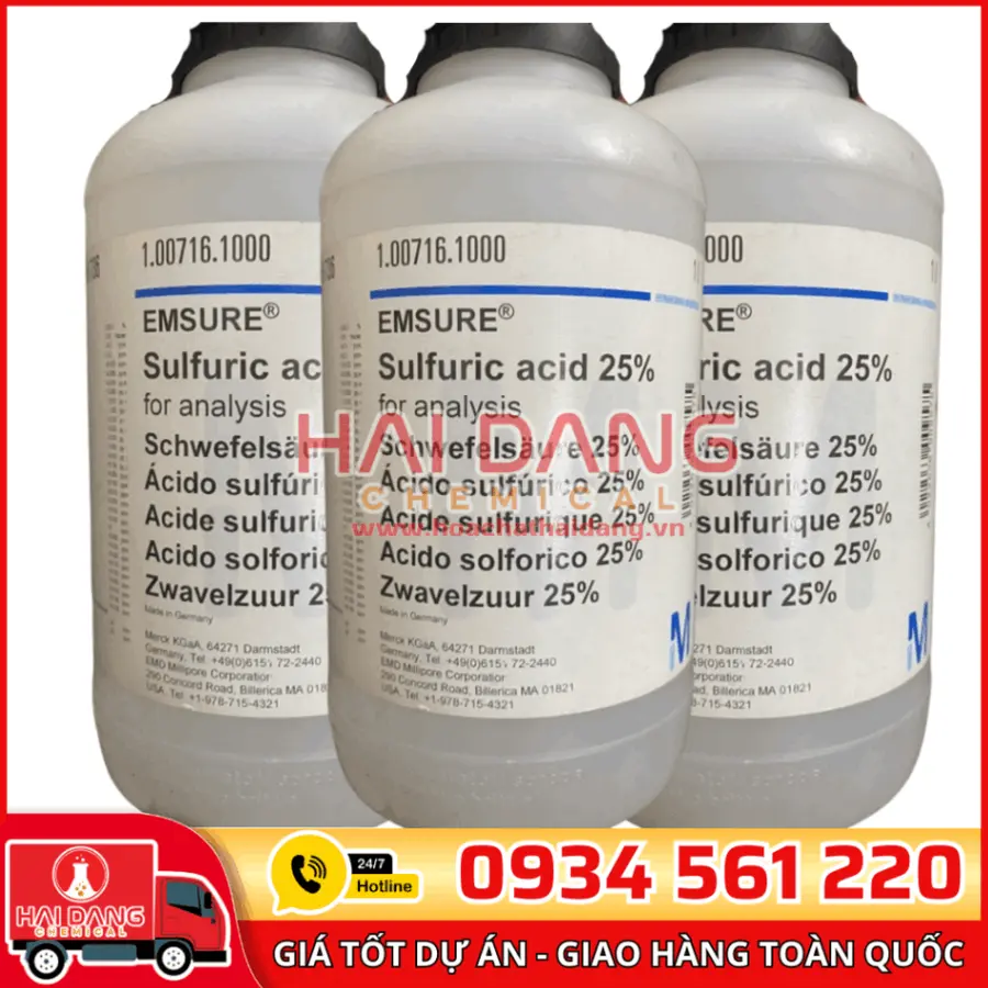 Sulfuric Acid 25% lọ 1L - Merck