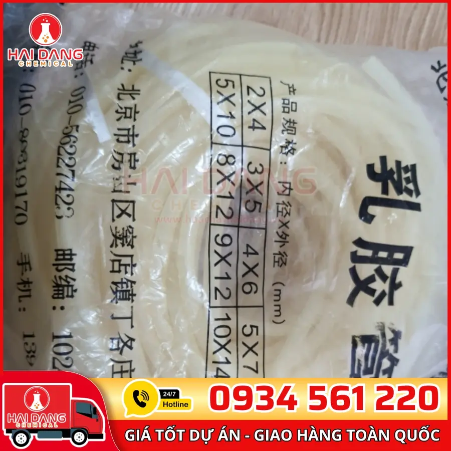 Dây Silicon Chịu Hóa Chất 4mmx6mm – Trung Quốc