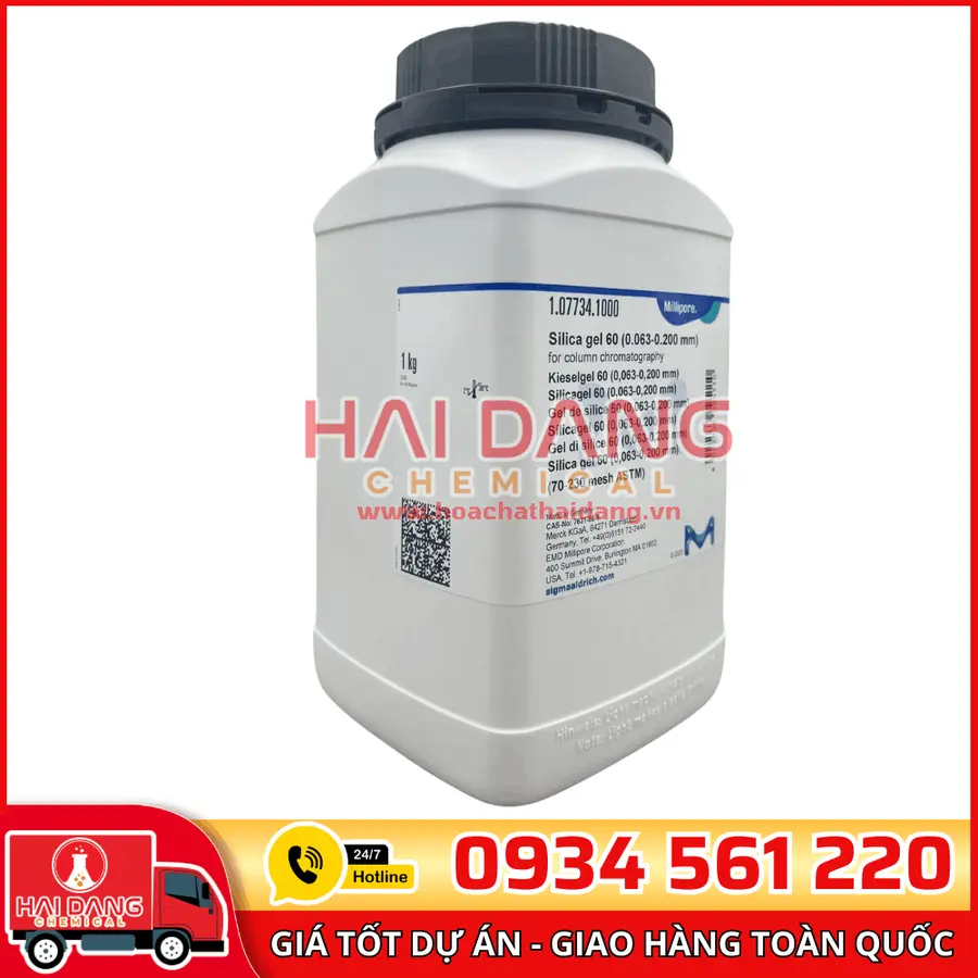 Silica gel 60 (0.063–0.200 mm) lọ 1kg - Merck