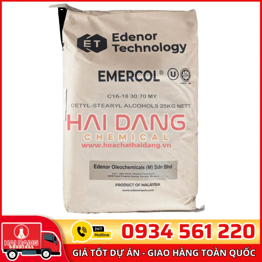 Cetyl Stearyl Alcohol Malaysia – Chất Nhũ Hóa Dược Phẩm 25Kg