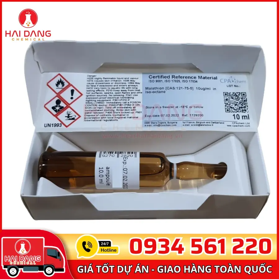 Dung Dịch Chuẩn Malathion 10 µg/mL Trong Iso-Octane – CPAchem