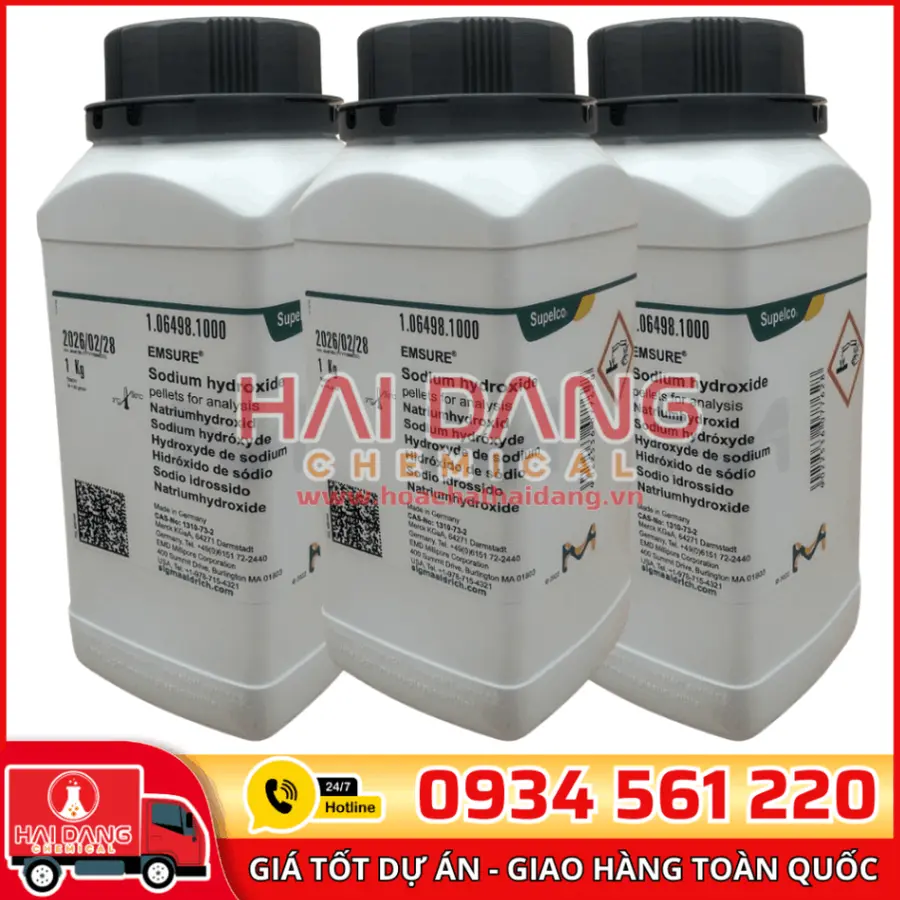 Sodium hydroxide lọ 1kg – Merck