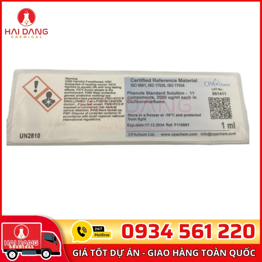 Dung Dịch Chuẩn 15 Chất BVTV Nhóm Phospho 200µg/mL CPAchem
