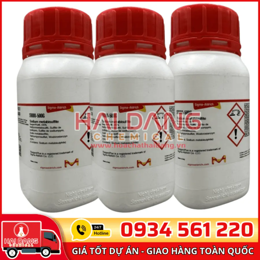 Sodium Metabisulfite lọ 500g, hãng Sigma