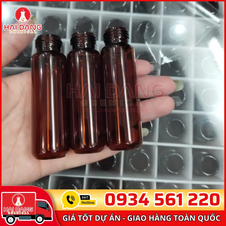 Lọ 20ml Nâu HPLC Vial Headspace 22.5×75mm – Trung Quốc