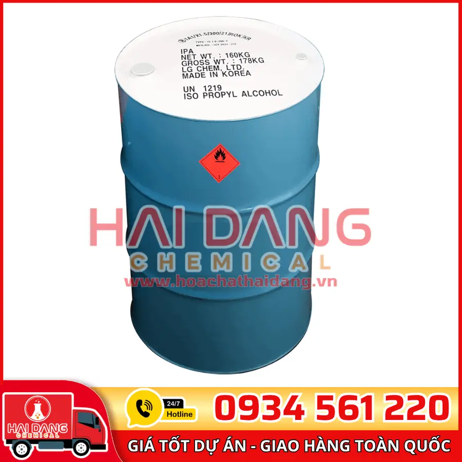 Dung môi mực in Isopropyl Alcohol (IPA)
