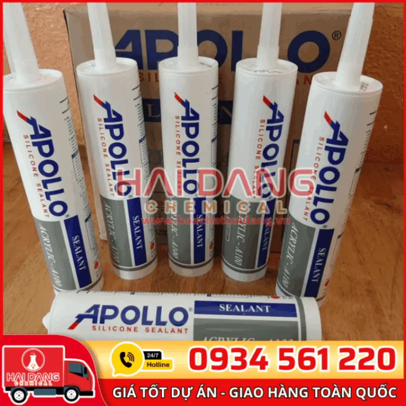 Keo Silicone Apollo A100–A300 – Trám Khe, Gắn Tôn, Chống Thấm