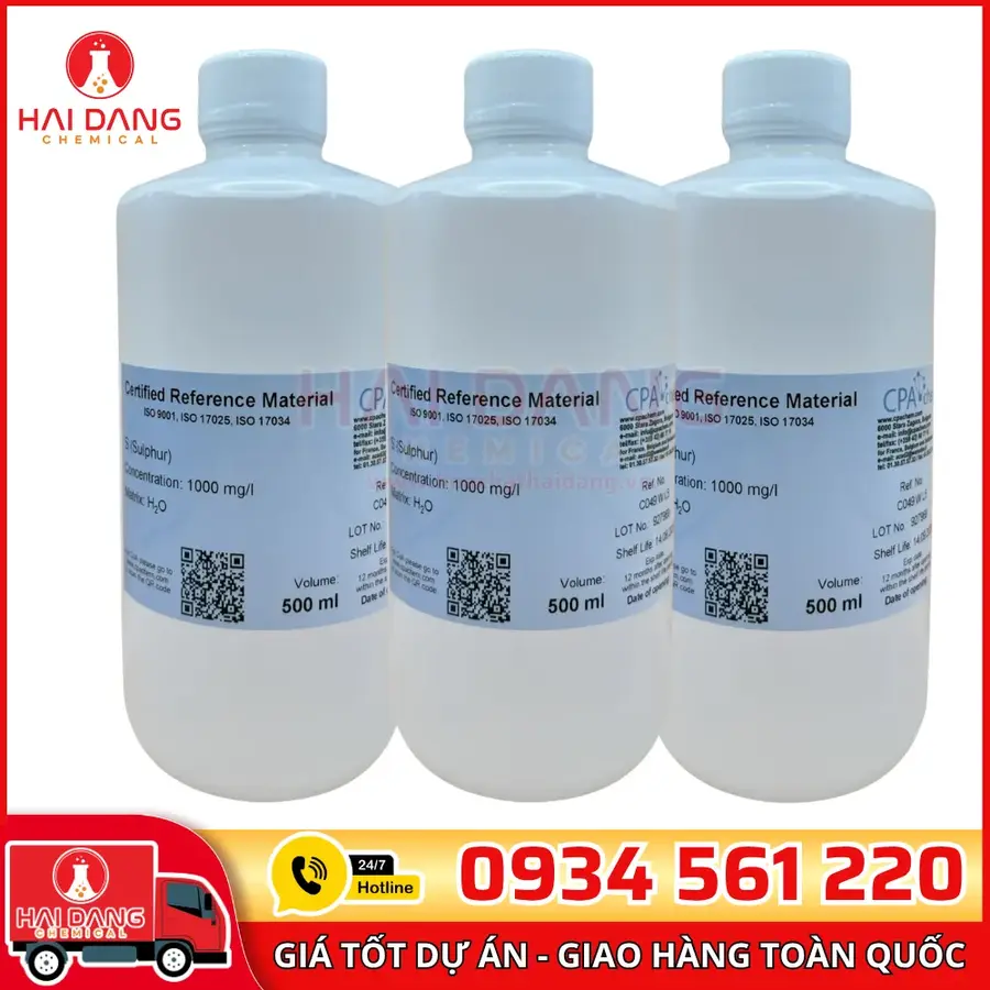 Sulphur S 1000mgL 100ml Dung Dịch Chuẩn ICP Phân Tích CPAchem