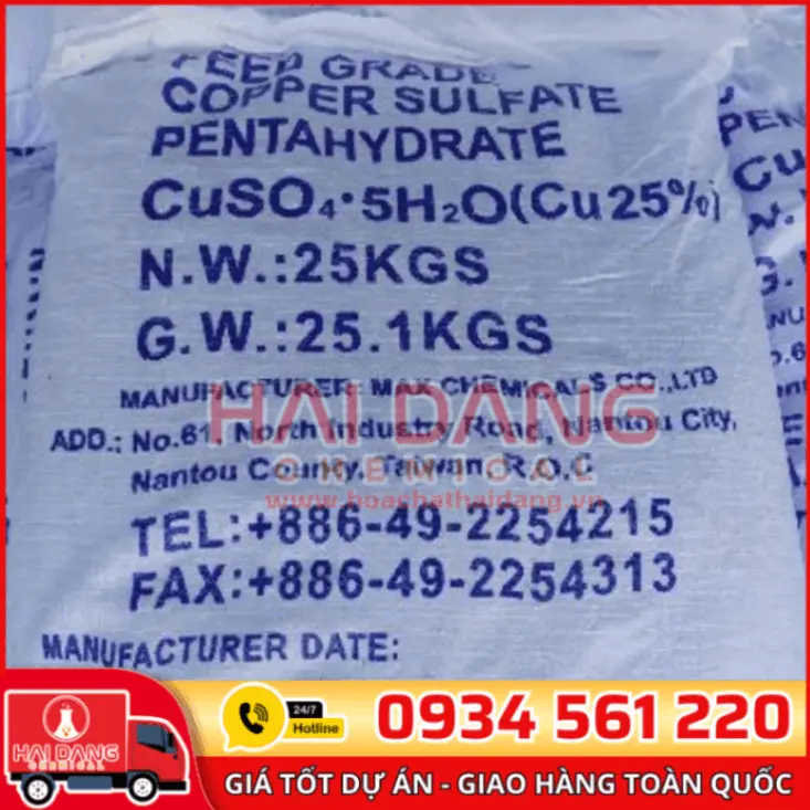 Đồng Sulphate CuSo4.5H2O Việt Nam, Đài Loan