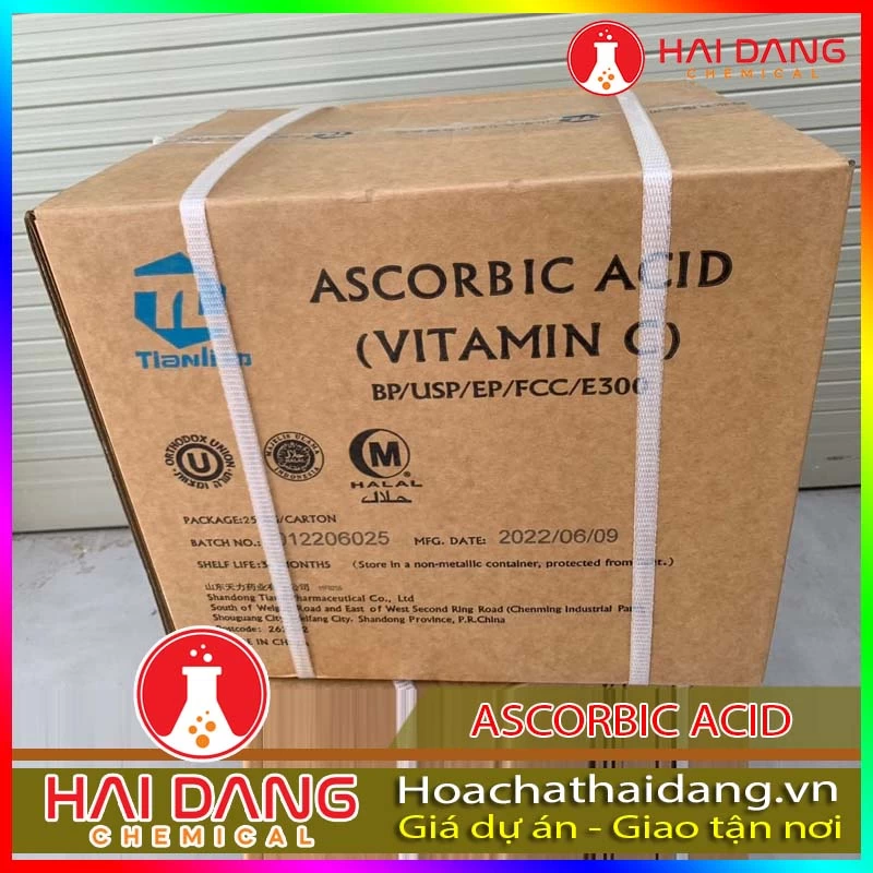 Hóa Chất Thủy Sản Vitamin C-Ascobic Acid